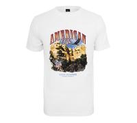 T-shirt Mister Tee American Life Mount Roushmore - Blanc - Homme - Manches Courtes - Regular - 100% Coton S