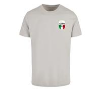 Mister Tee T-Shirt 'Azurro Italia' gris clair, Taille S