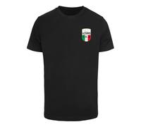 Mister Tee – T-shirt Mt3315-Azurro Italia Crest – Noir M Hommes