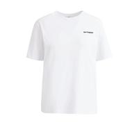 T-shirt Mister Tee Be Happy Wording EMB Blanc S