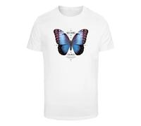 T-shirt Mister Tee Become the Change Butterfly Blanc 2XL