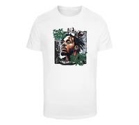 Mister Tee T-Shirt marron / vert / noir / blanc, Taille XS