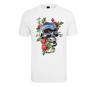 T-shirt Mister Tee Chrome Skull Blanc S