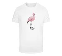 T-shirt Mister Tee Flamingo Baller Blanc M