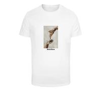 Mister Tee T-Shirt 'God Given Pizza' greige / rouge / blanc, Taille M