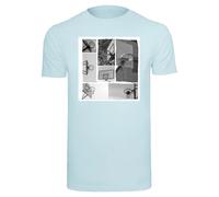 Mister Tee T-Shirt 'Hoop Life' bleu / gris / blanc, Taille L