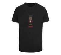 Mister Tee T-Shirt 'I Am Music' chocolat / rouge / noir / blanc, Taille XL
