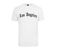 T-shirt Mister Tee Los Angeles Wording Blanc S