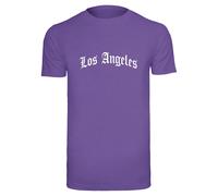 T-shirt Mister Tee Los Angeles Wording Violet L
