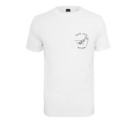 Mister Tee T-Shirt 'Make Love Tee' noir / blanc, Taille L