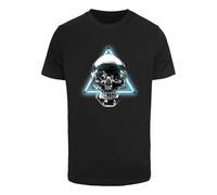 T-shirt Mister Tee Neon Skull Noir XL