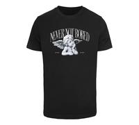 Mister Tee T-Shirt 'Never Not Bored' noir / blanc, Taille M