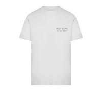 Mister Tee T-Shirt 'Never Too Late To The Party' noir / blanc, Taille L