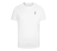 T-shirt Mister Tee Peace Hand Blanc XL