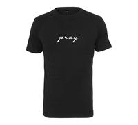 Mister Tee T-shirt homme 'Pray' noir/blanc Taille XL