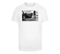 Mister Tee T-Shirt 'Private Jet Legs' gris / noir / blanc, Taille 5XL