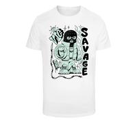 Mister Tee T-Shirt 'Savage Balaclava' menthe / noir / blanc, Taille S