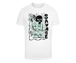 T-shirt Mister Tee Savage Balaclava Blanc XS