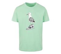 Mister Tee T-Shirt menthe / noir / blanc, Taille M