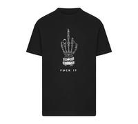 T-shirt Mister Tee Skull Hand Fuck It Noir XS