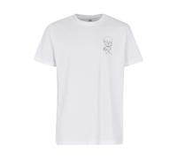 T-shirt Mister Tee Skull One Line Blanc S