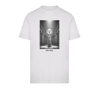 T-shirt Mister Tee Stay Real Statue Blanc XL