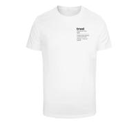 Mister Tee T-Shirt 'Trust Definition' noir / blanc, Taille 4XL