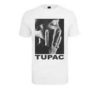 Mister Tee T-Shirt 'Tupac Profile' gris / noir / blanc, Taille XXL