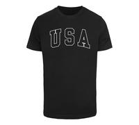 T-shirt Mister Tee USA Wording Noir XS