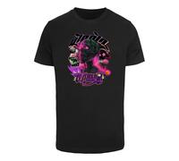 Mister Tee T-Shirt 'Wish You Were Here' menthe / violet / rose / noir, Taille M