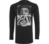 T-shirt Mister Tee wiz khalifa half face longleeve Noir XS