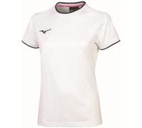 T-Shirt Mizuno Femme Team Mizuno Tee, Entraînement - 71 (Blanc/Bleu)