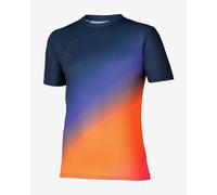 T-shirt Mizuno Summer pack QD manches courtes bleu foncé orange - L