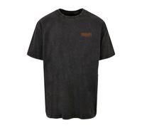 MJ Gonzales T-Shirt 'Barbed Wings' gris / orange foncé / noir chiné, Taille 4XL