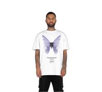 MJ Gonzales T-Shirt 'Metamorphose V.6' violet clair / noir / blanc, Taille XS