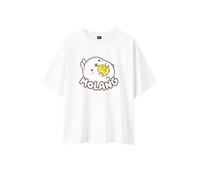 T-Shirt-Molang (FR/ES, Alpha/Lettres, M, Taille Normale, Taille Normale, Blanc)
