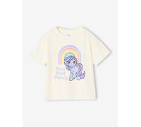 T-shirt Mon Petit Poney vintage avec arc-en-ciel glitter écru 6A