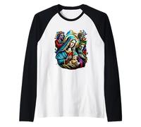 t-Shirt Mon Super-héros est Jésus, Chemise Foi Amour Dieu Manche Raglan