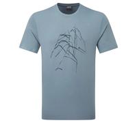 Montane Abstract Mountain Short Sleeve T-shirt Bleu S Homme