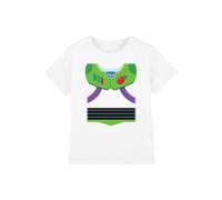 T-shirt motif buzz l'éclair style costume coton toy story blanc 5/6A
