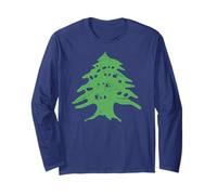 T-Shirt Motif cèdre Vieilli | Drapeau du Liban Manche Longue