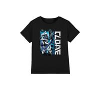 T-shirt motif clone rex coton star wars noir 7/8A