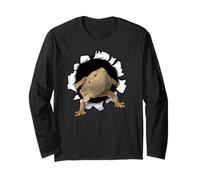 T-shirt Motif dragon barbu Manche Longue