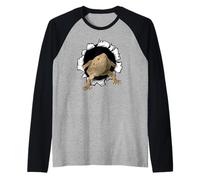 T-shirt Motif dragon barbu Manche Raglan