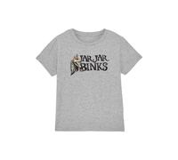 T-shirt motif jar jar binks coton star wars gris chiné 7/8A
