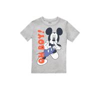 T-shirt motif mickey mouse coton disney oh boy! gris chiné 7/8A