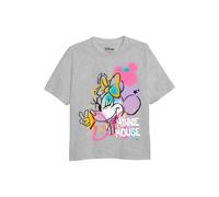 T-shirt motif minnie mouse coton disney gris chiné 7/8A