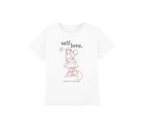 T-shirt motif minnie mouse coton disney self love blanc 5/6A