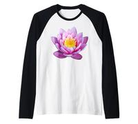 T-Shirt Motif nénuphar - Chemise Fleur nénuphar pour Femmes Hommes Manche Raglan