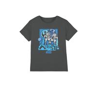 T-shirt motif r2-d2 coton star wars papercut charbon 7/8A